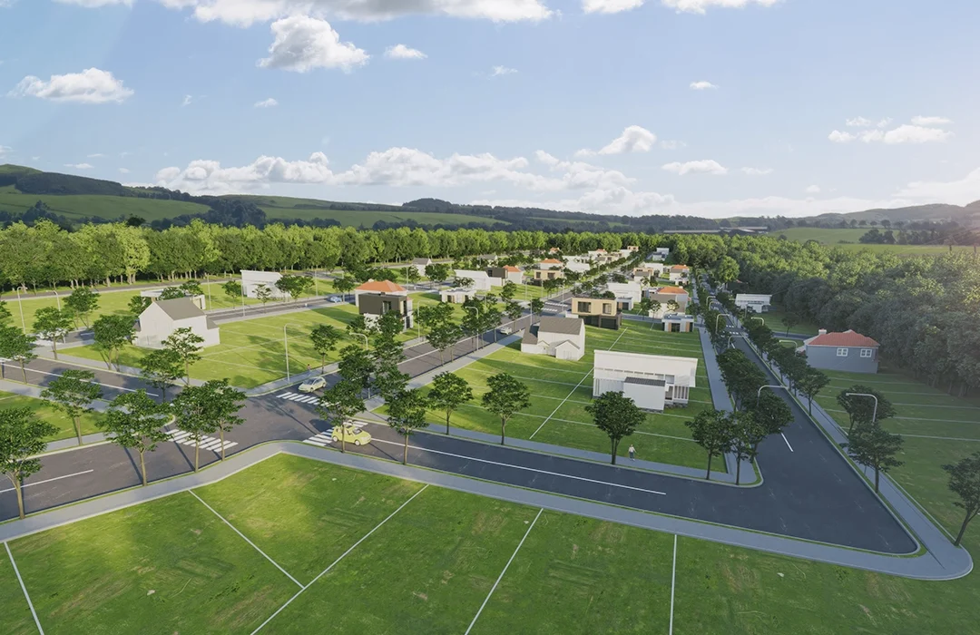 SanPaolo foto aerea de render