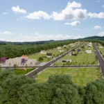 Parque da lua imagem renderizada vista aérea