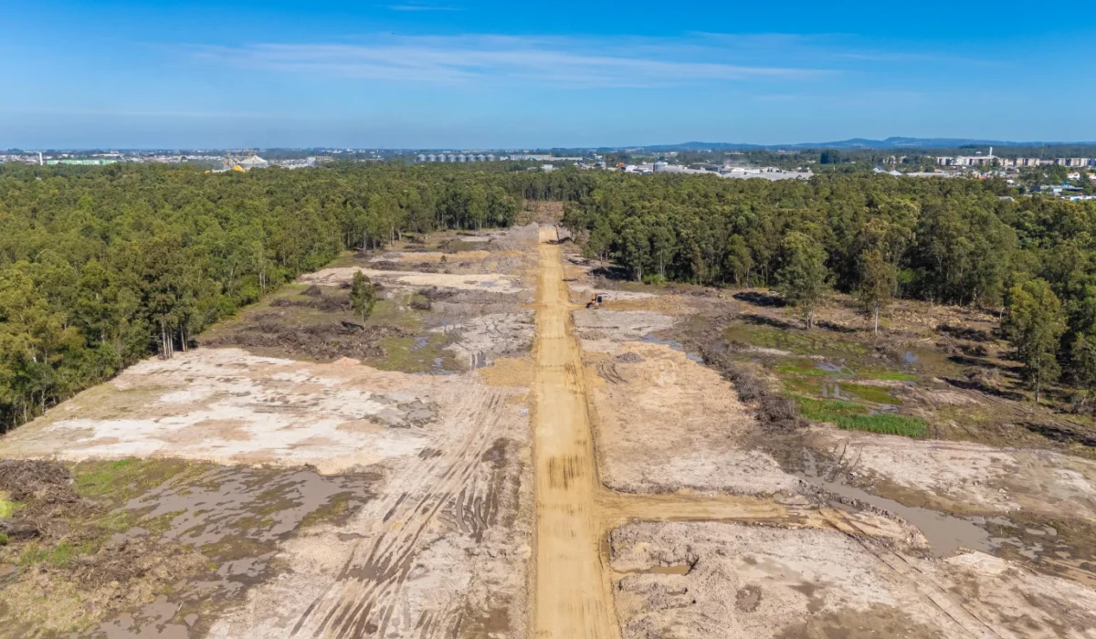 Obras quinta da baronesa vista aérea