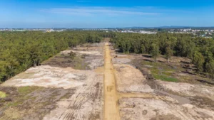 Obras quinta da baronesa vista aérea