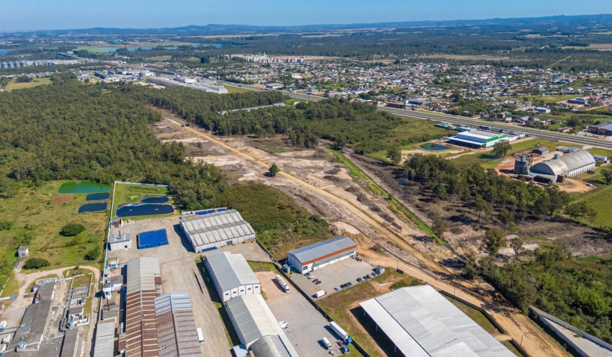 Obras quinta da baronesa vista aérea