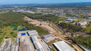 Obras quinta da baronesa vista aérea