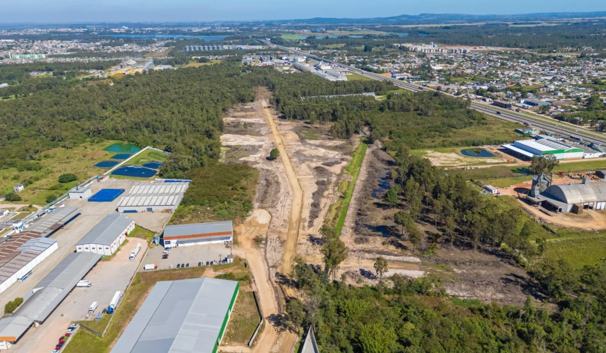 Obras quinta da baronesa vista aérea