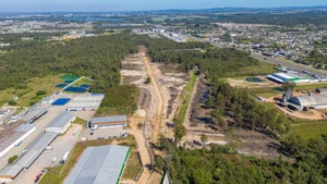 Obras quinta da baronesa vista aérea