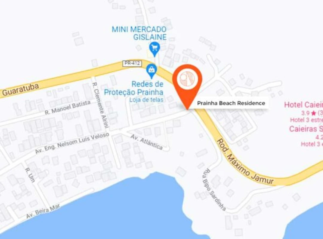 Prainha Beach mapa